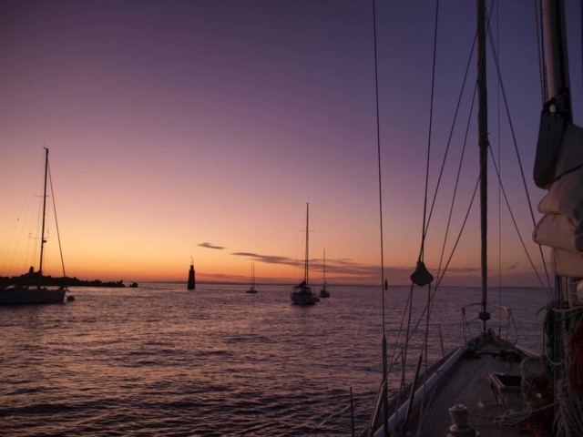 Roscoff - Abendstimmung vor Anker