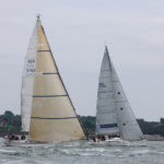 Segelyacht Swan Dantes nach dem Start des Fastnet Race 2019