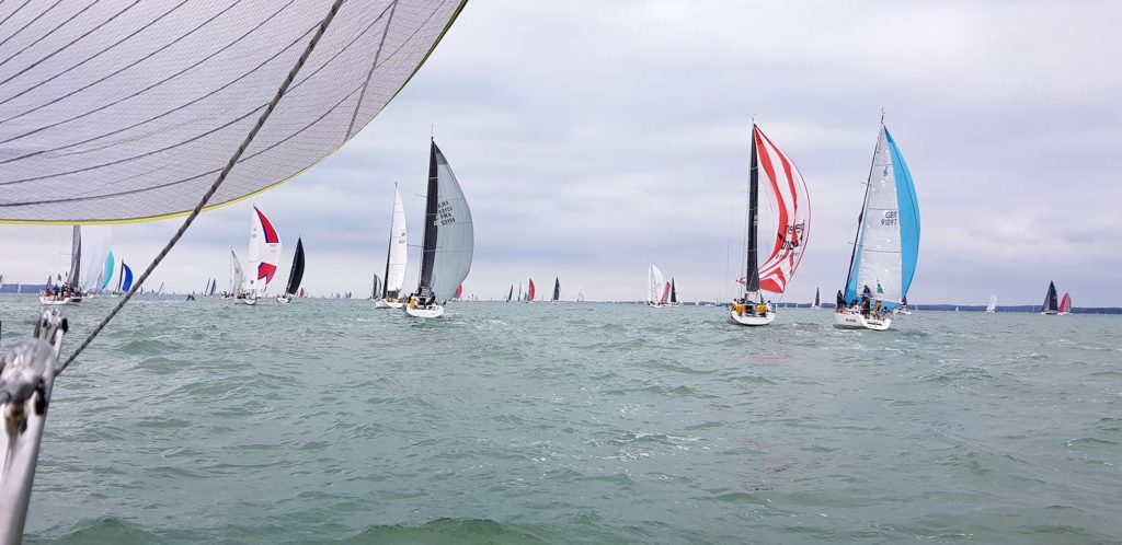 Start der Regatta Nordseewoche 2020