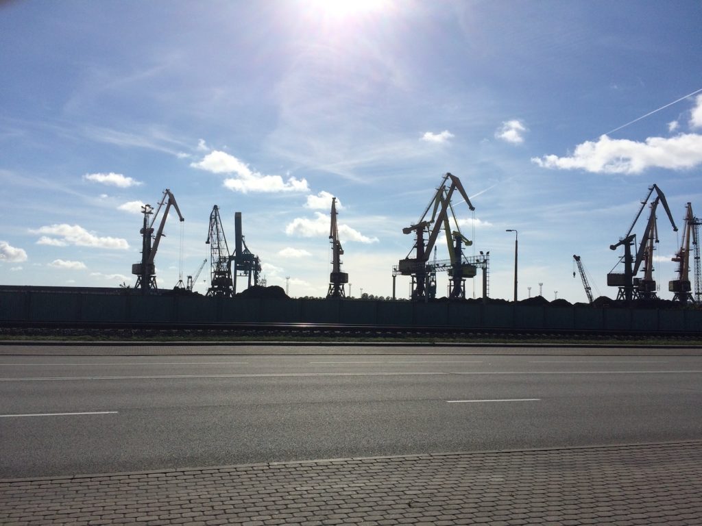 Hafenanlage in Ventspils